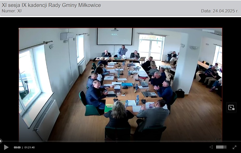 Sesja jedenasta Rady Gminy Miłkowice. 24.04.2025 Grzymalin